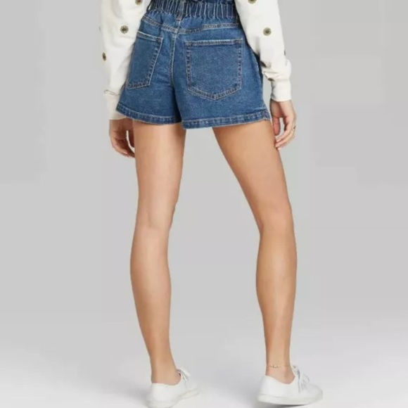 Women’s paper bag button fly shorts- Size 14 - Picture 2 of 9